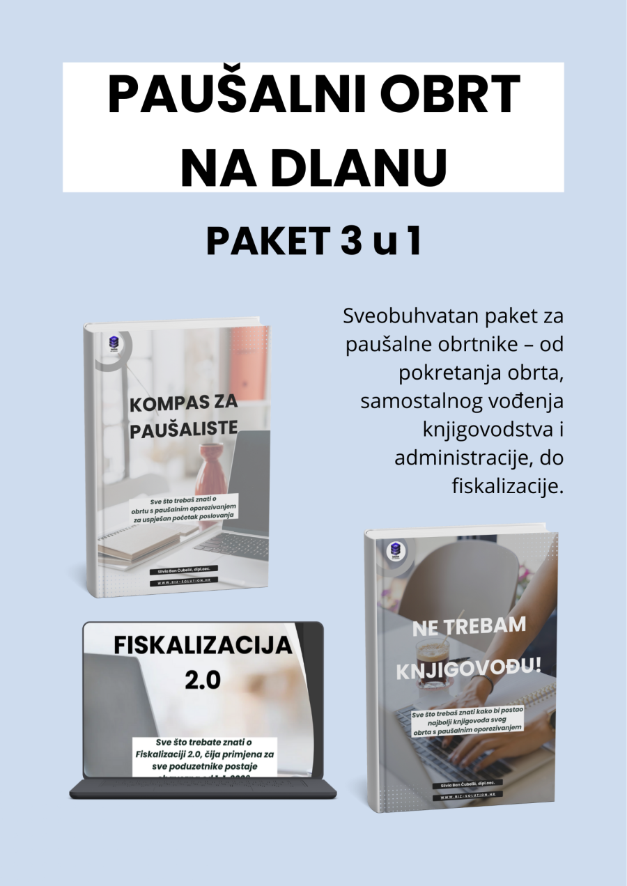 ebook 2025. NASLOVNICE (280 x 396 mm) (1) Paušalni obrt na dlanu - Sveobuhvatan paket za paušalne obrtnike – od pokretanja obrta, samostalnog vođenja knjigovodstva i administracije, do fiskalizacije.